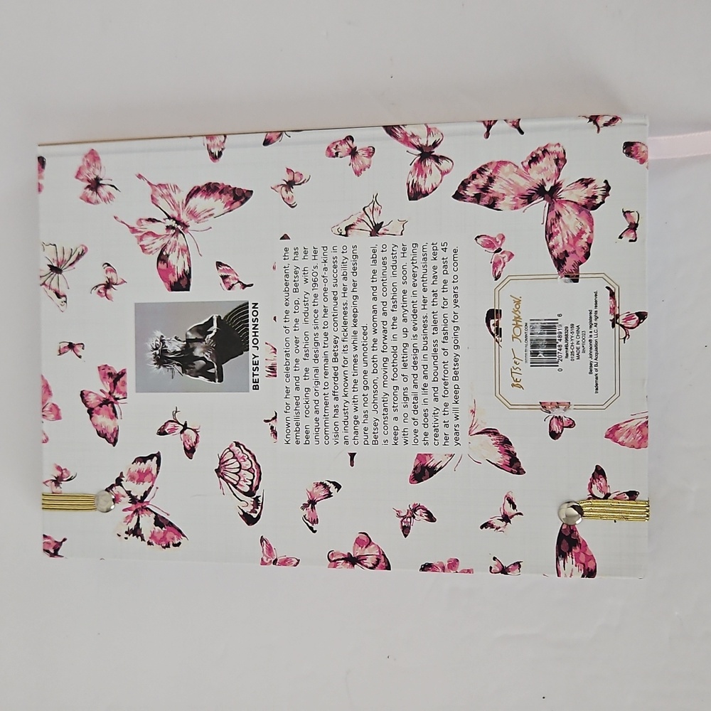 Betsey Johnson NWT Pink Butterfly Journal - Picture 3 of 4